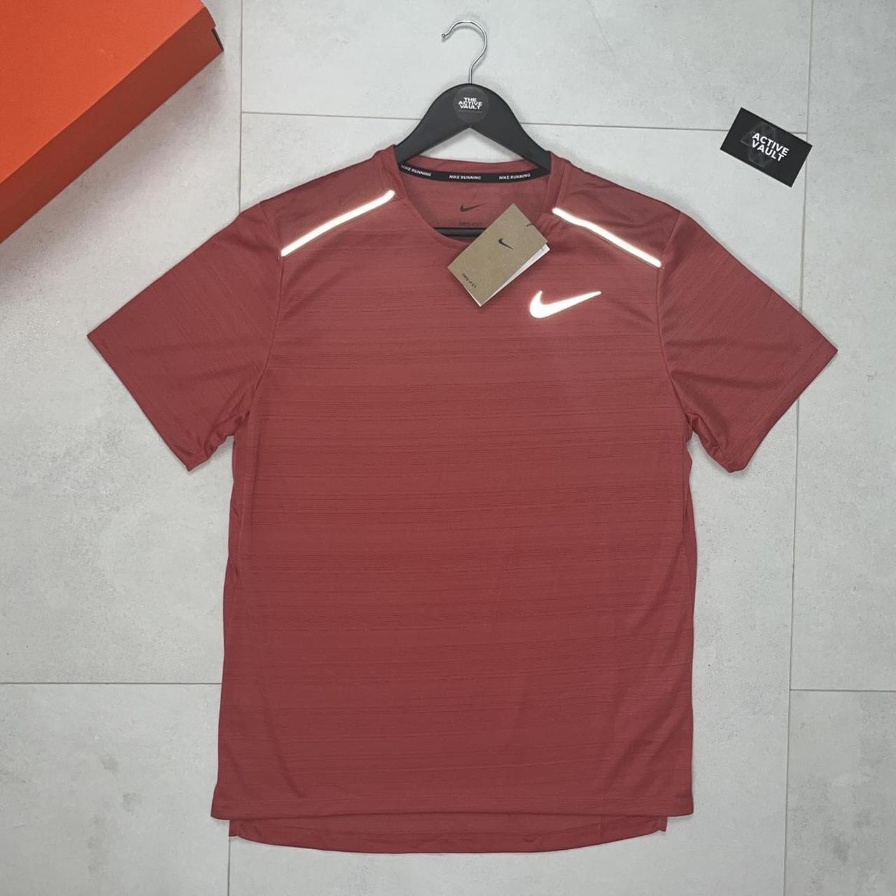 Nike Miler 1.0 T-Shirt - Adobe Red - Active Vault