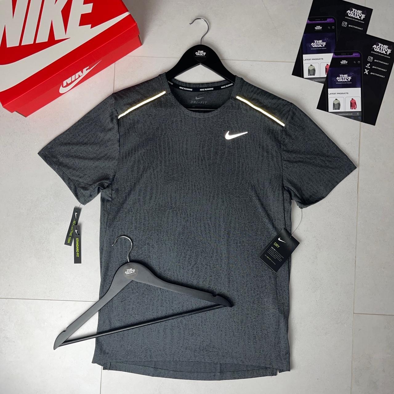 Nike Jacquard Miler 1.0 T-Shirt - Iron Grey