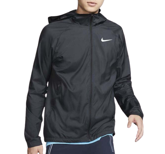 Black nike windbreaker jacket sales