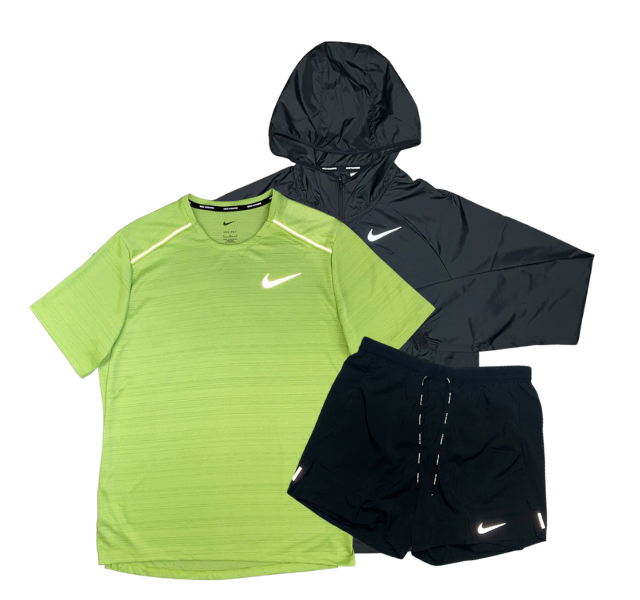 Nike Miler T Shirt Windbreaker Flex Stride Shorts Outfit Vivid G Active Vault