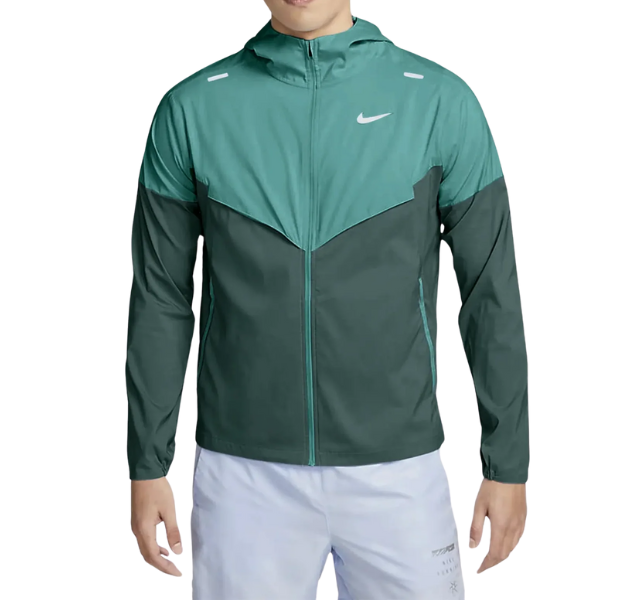 Nike Miler T-Shirt - Windrunner - Flex Stride Shorts Outfit - Bicoastal Green/Vintage Green