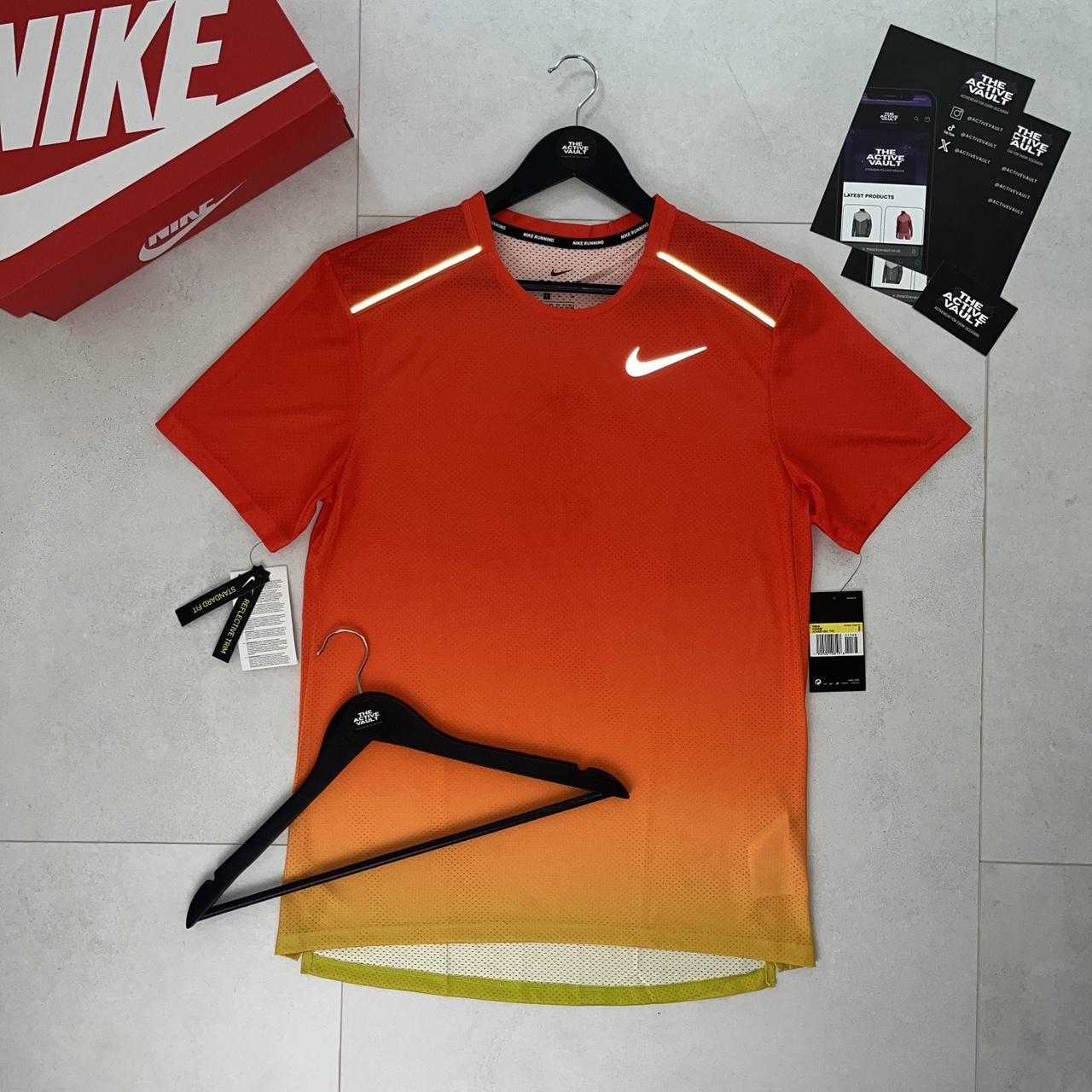 Nike DRY Miler 1.0 T-Shirt - Gradient Red/Yellow - Active Vault