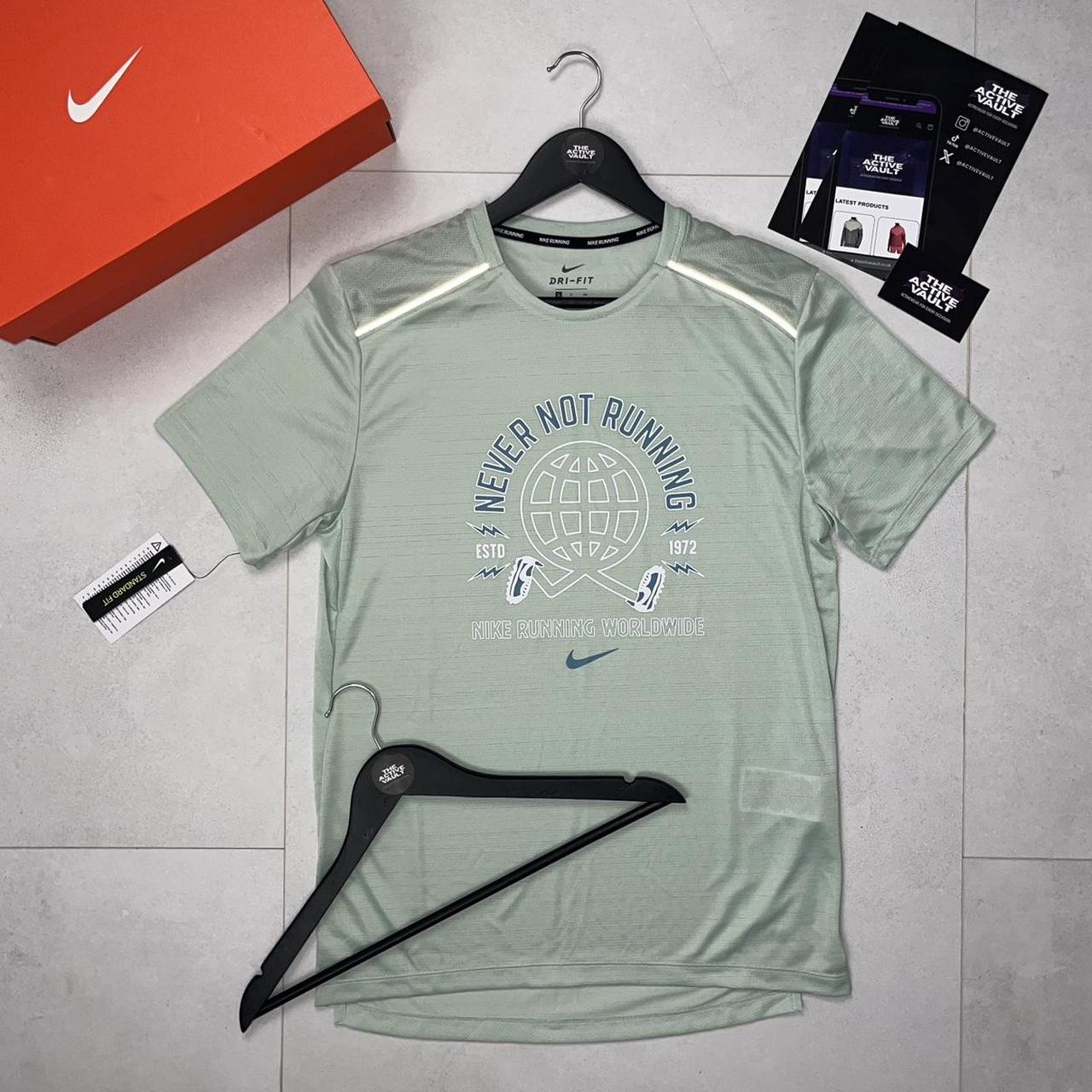 Nike "Never Not Running" Miler 1.0 T-Shirt - Mint Green - Active Vault