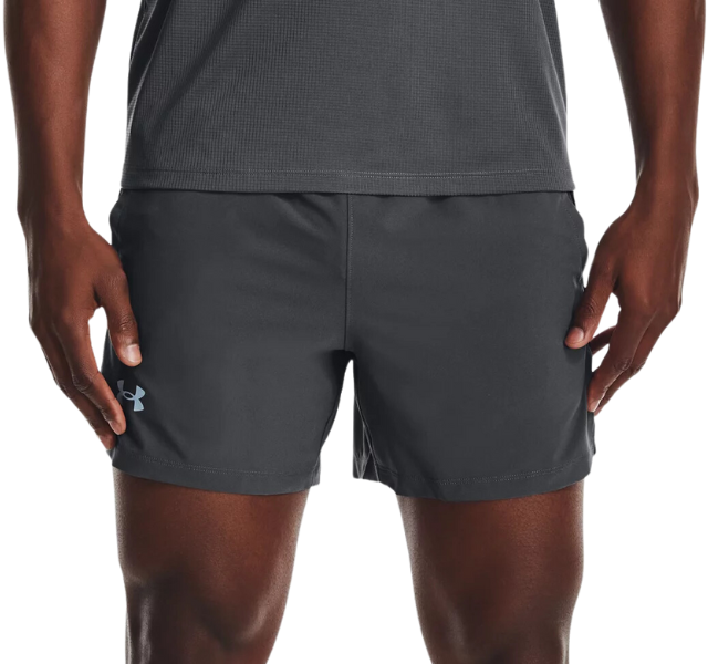 Under Armour Speedpocket 5 Inch Shorts Grey Active Vault