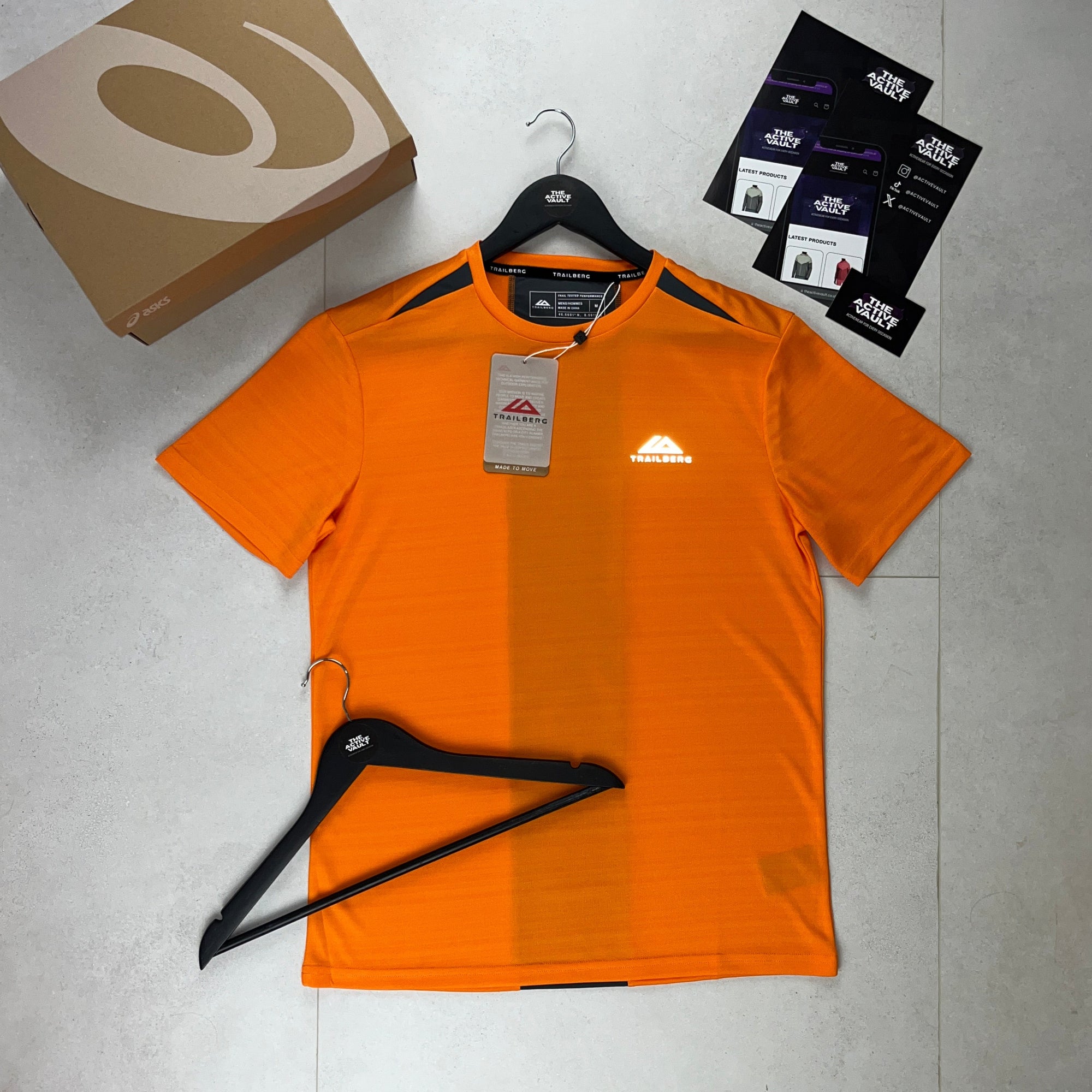 Trailberg Cloud T-Shirt - Orange Burst/Iron Grey