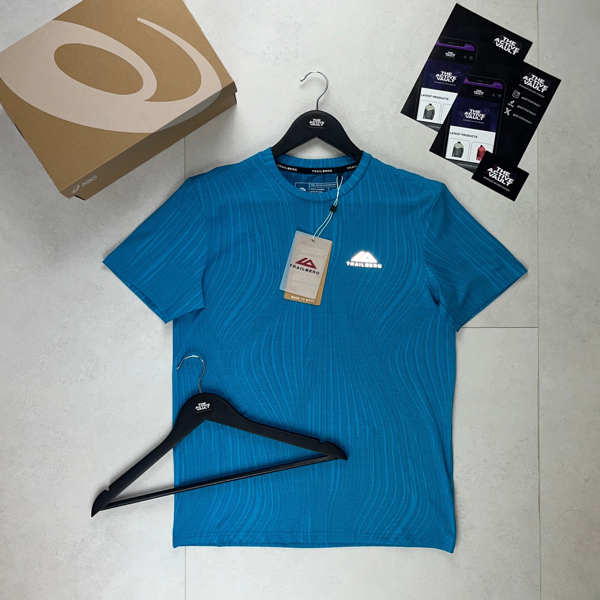 Trailberg Vertex Jacquard T-Shirt - Mystic Ocean/Celestial Blue