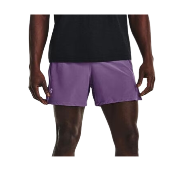 Under Armour Tech Tiger T-Shirt and Launch 5 Inch Shorts Set - Purple - Active Vault