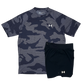 Under Armour Tech Velocity Jacquard Camo T-Shirt and Speedpocket 7 Inch Shorts Set - Navy/Black - Active Vault