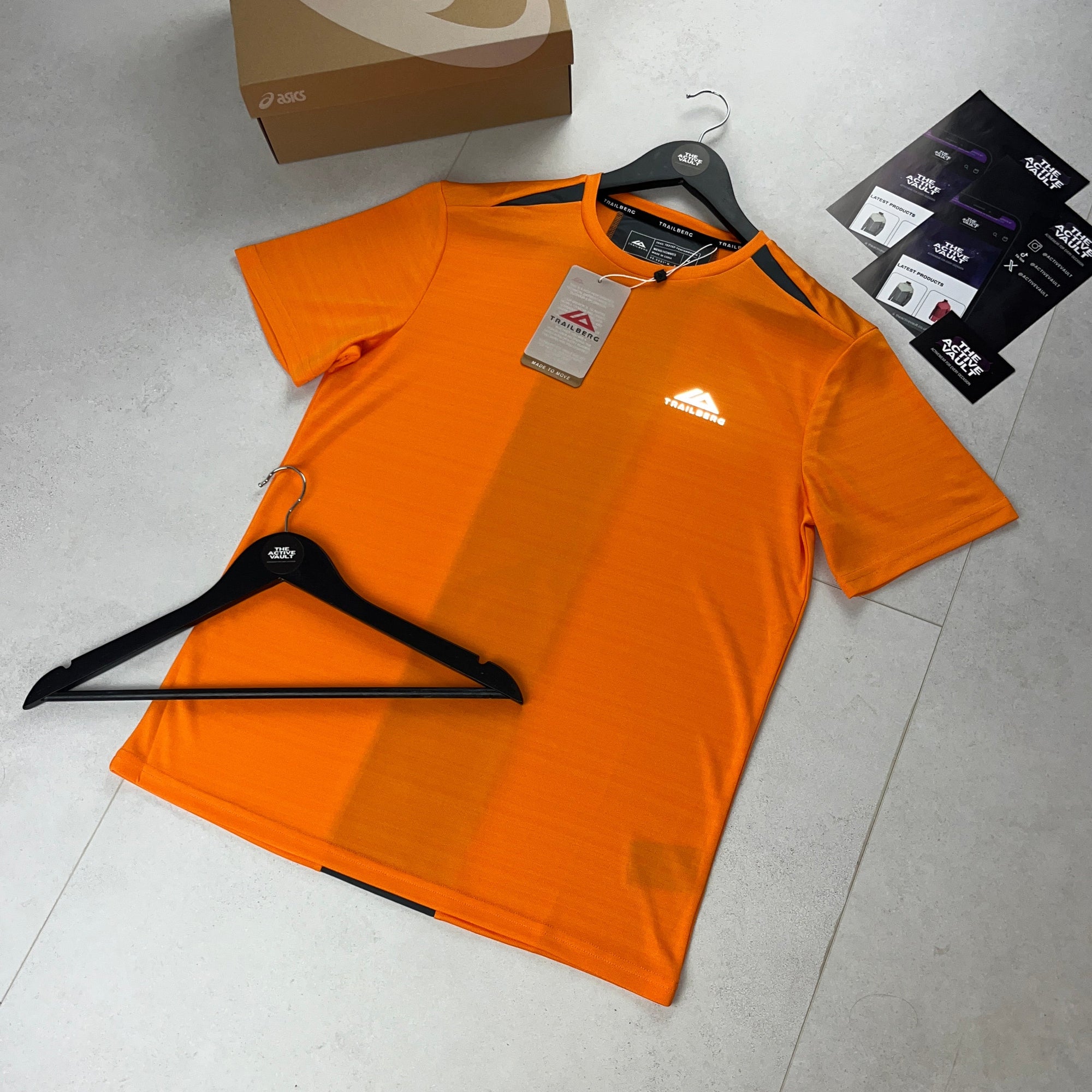 Trailberg Cloud T-Shirt - Orange Burst/Iron Grey