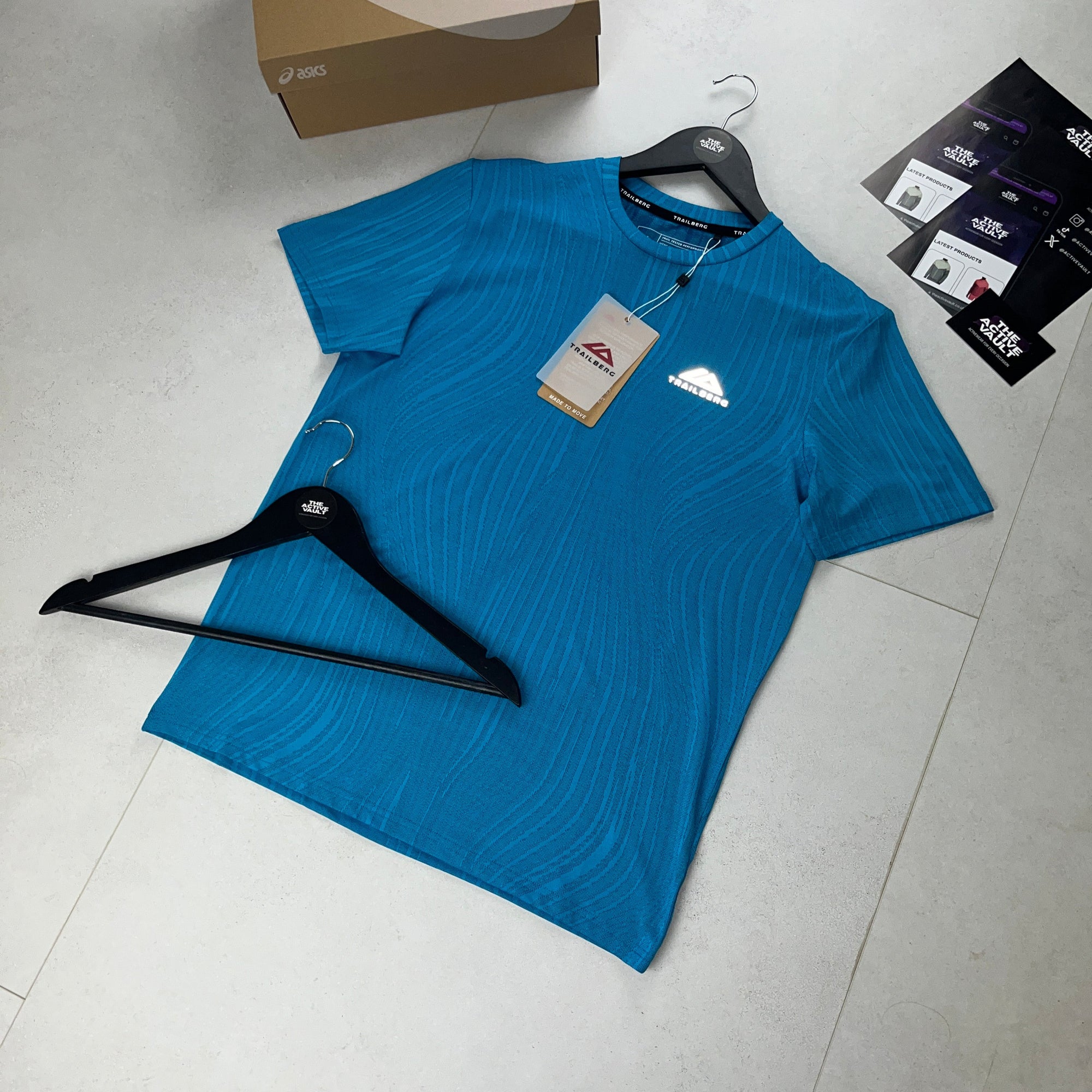 Trailberg Vertex Jacquard T-Shirt - Mystic Ocean/Celestial Blue