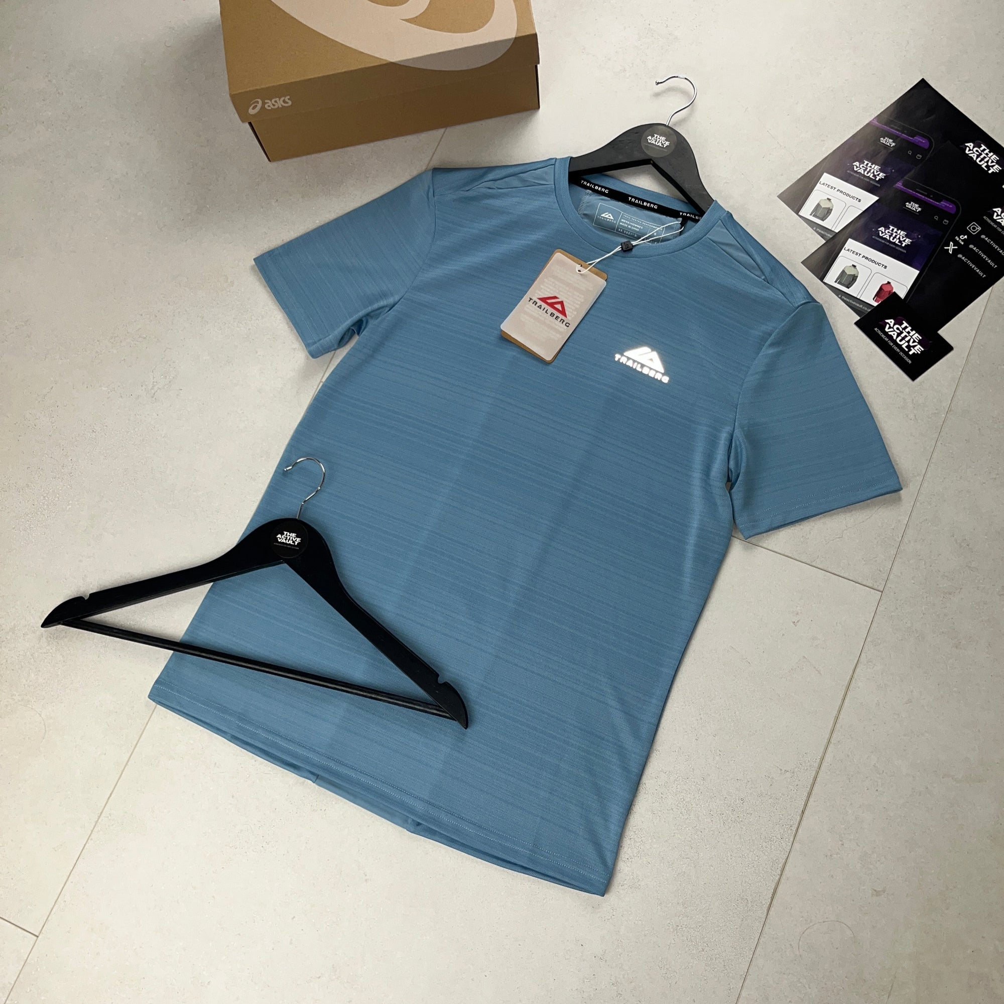 Trailberg Cloud T-Shirt - Washed Indigo/Frost Blue