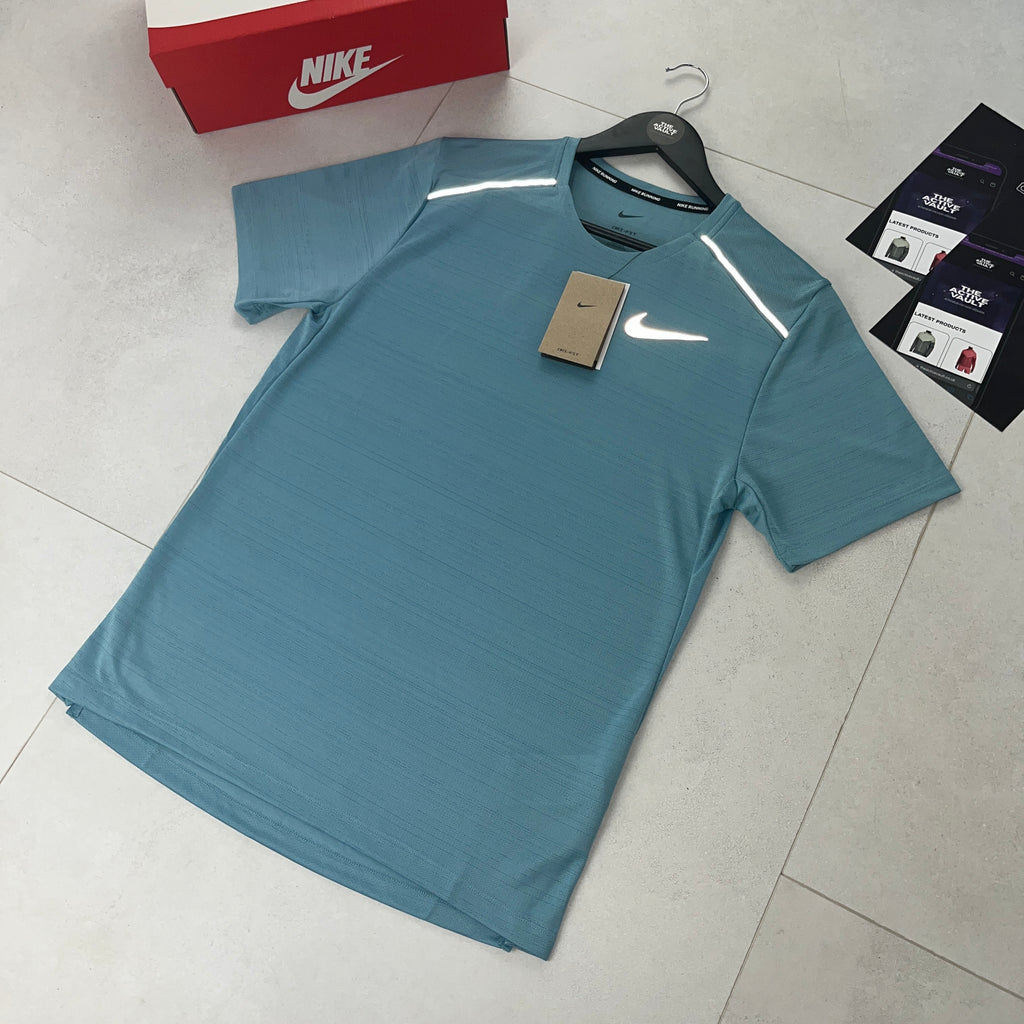 Nike 1.0 Miler T-Shirt - Denim Turquoise - Active Vault