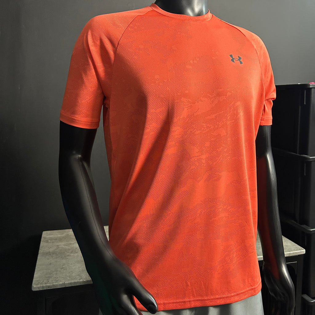 Under Armour Velocity Jacquard Camo T-Shirt - Orange
