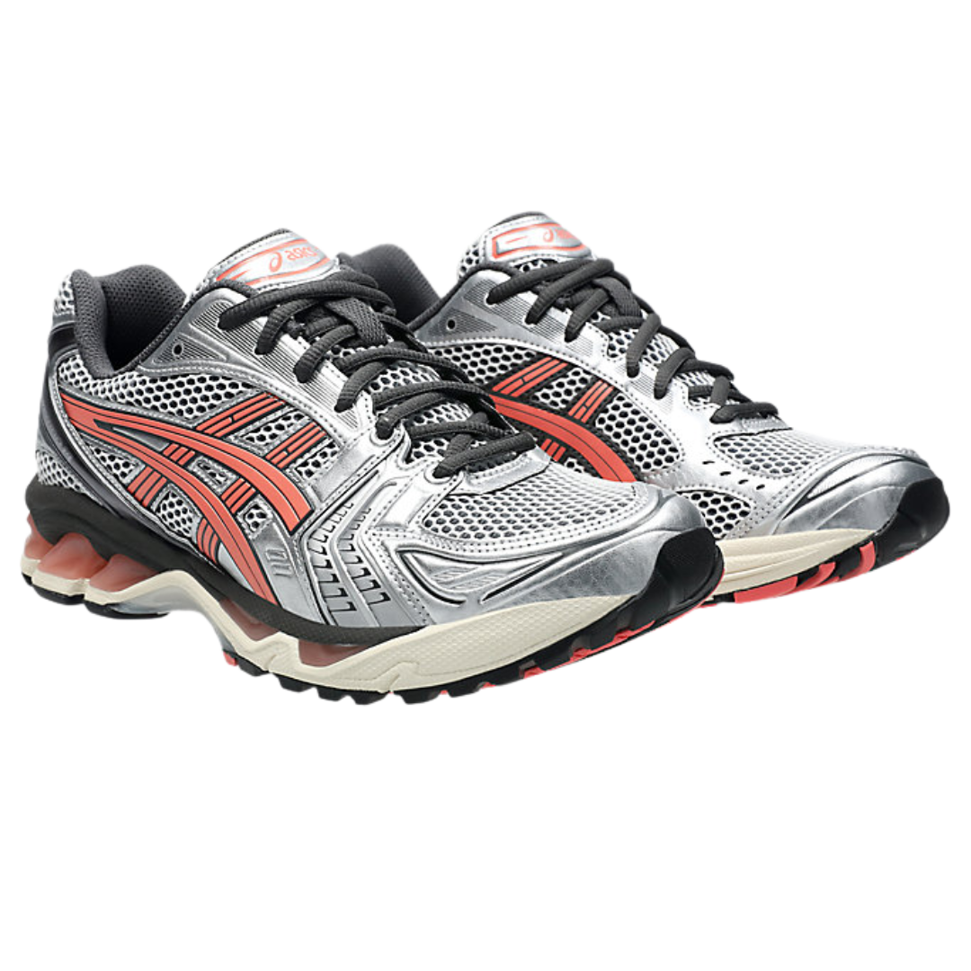 ASICS GEL-KAYANO 14 Trainers - White/Papaya Orange