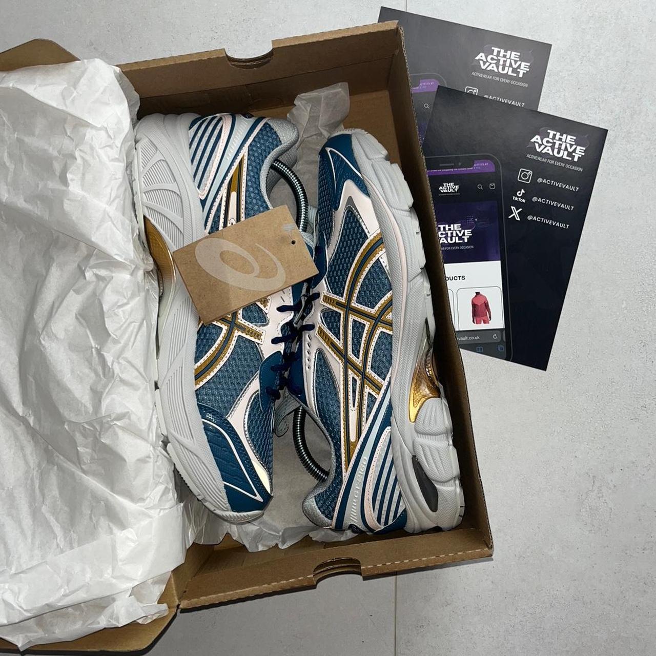 ASICS UB8-S GT-2160 Mesh Trainers - Azure Blue/Pure Gold