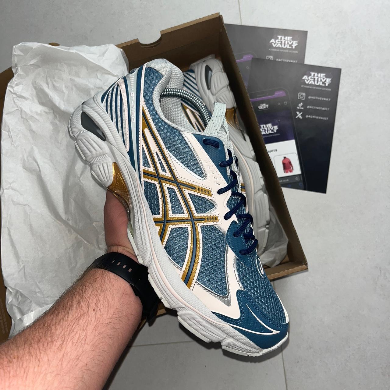 ASICS UB8-S GT-2160 Mesh Trainers - Azure Blue/Pure Gold