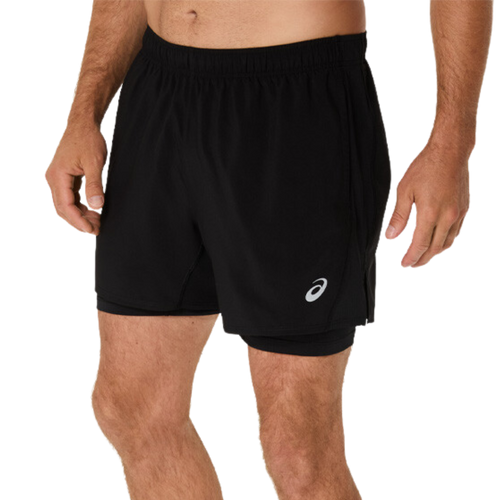 Asics 2in1 5" Road Shorts - Black
