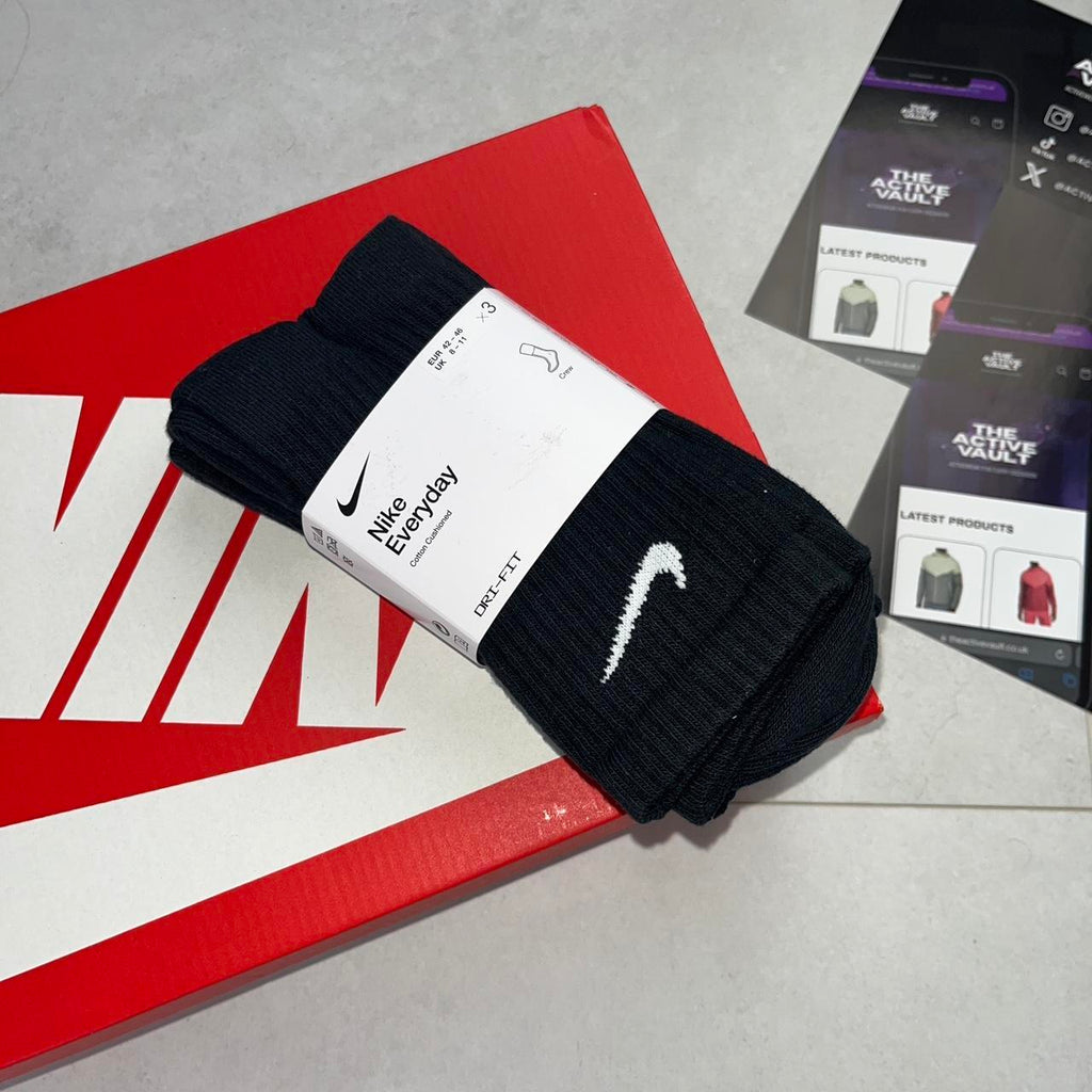 Nike Everyday Cushioned Socks - Black