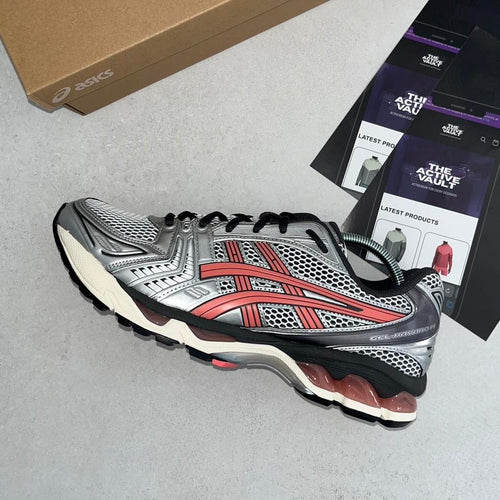 ASICS GEL-KAYANO 14 Trainers - White/Papaya Orange