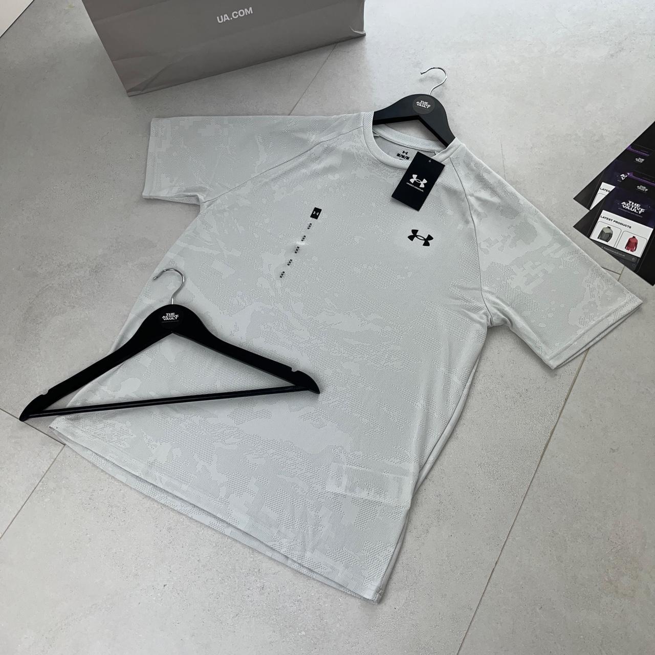 Under Armour Velocity Jacquard Camo T-Shirt - Cool White