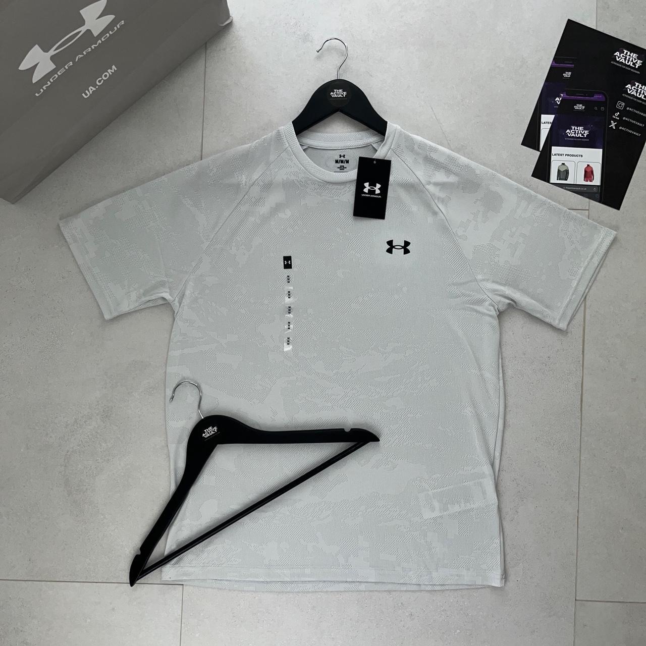 Under Armour Velocity Jacquard Camo T-Shirt - Cool White