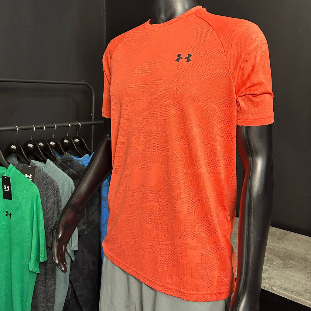 Under Armour Velocity Jacquard Camo T-Shirt - Orange