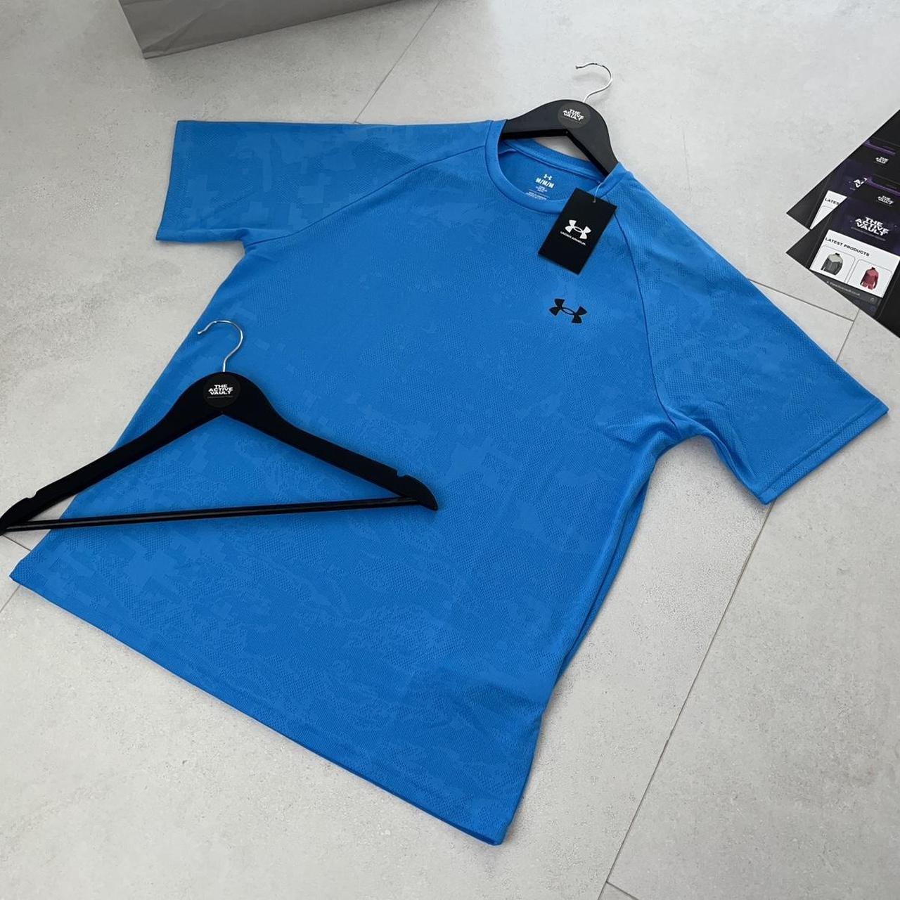 Under Armour Velocity Jacquard Camo T-Shirt - Ether Blue