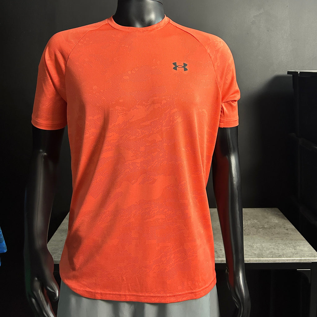 Under Armour Velocity Jacquard Camo T-Shirt - Orange