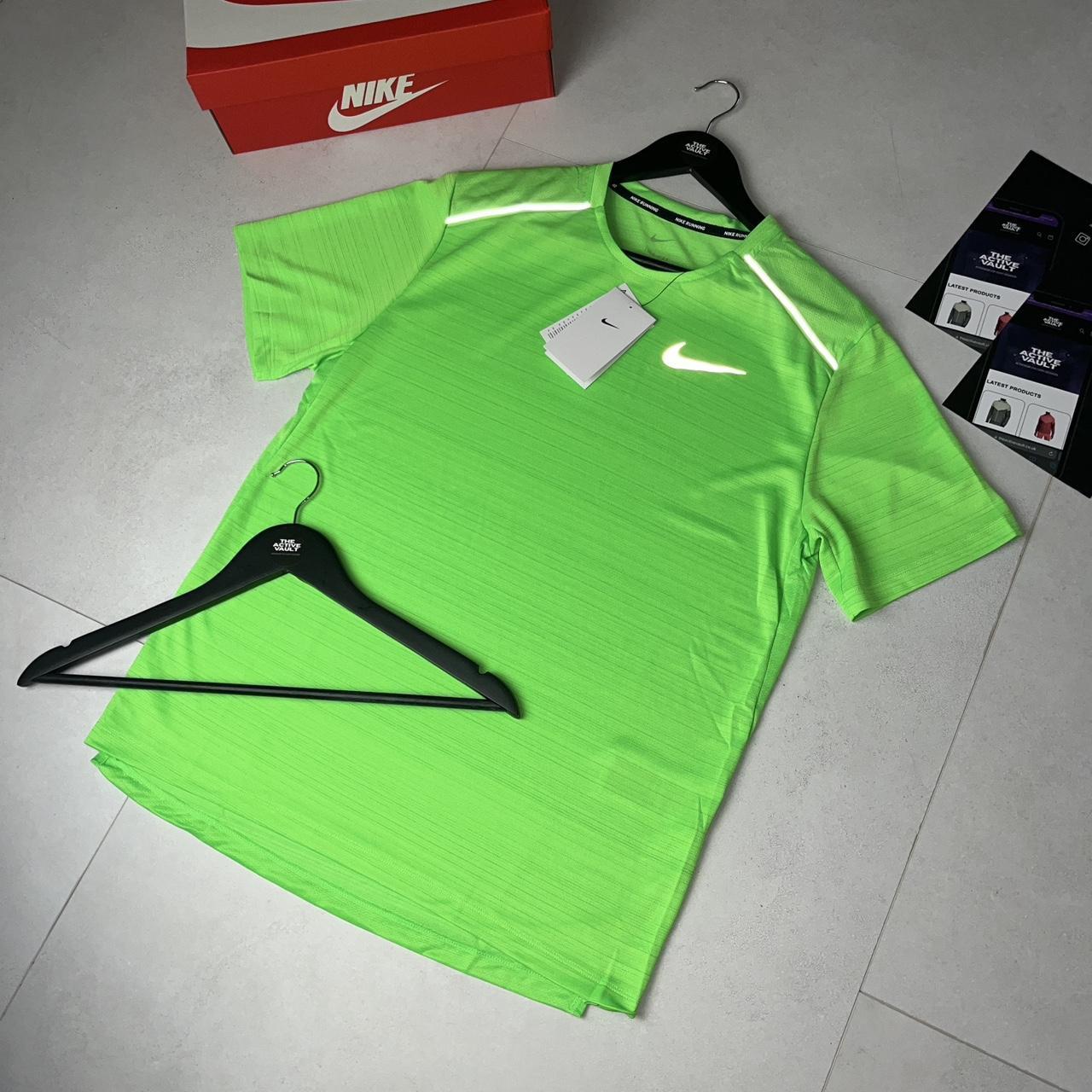 nike green miler t shirt
