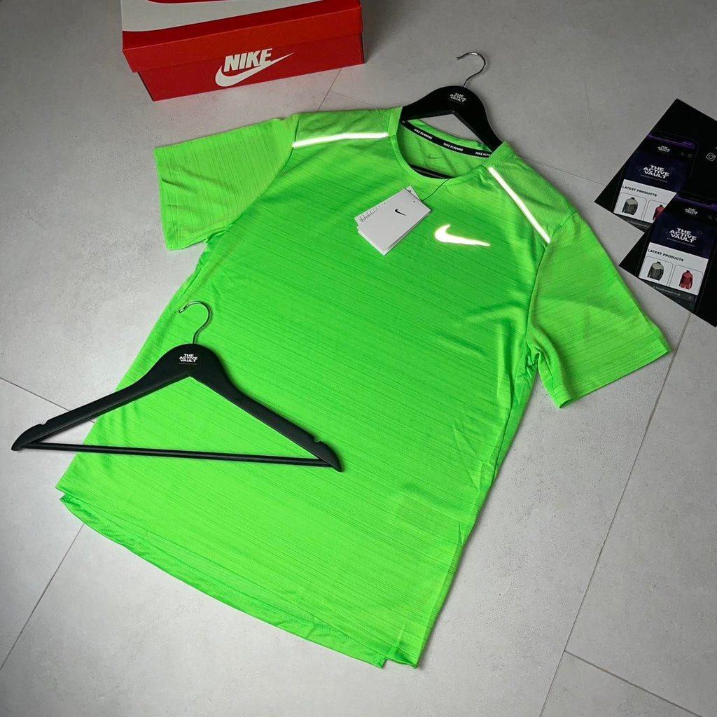 Nike Miler 1.0 T-Shirt - Green Strike