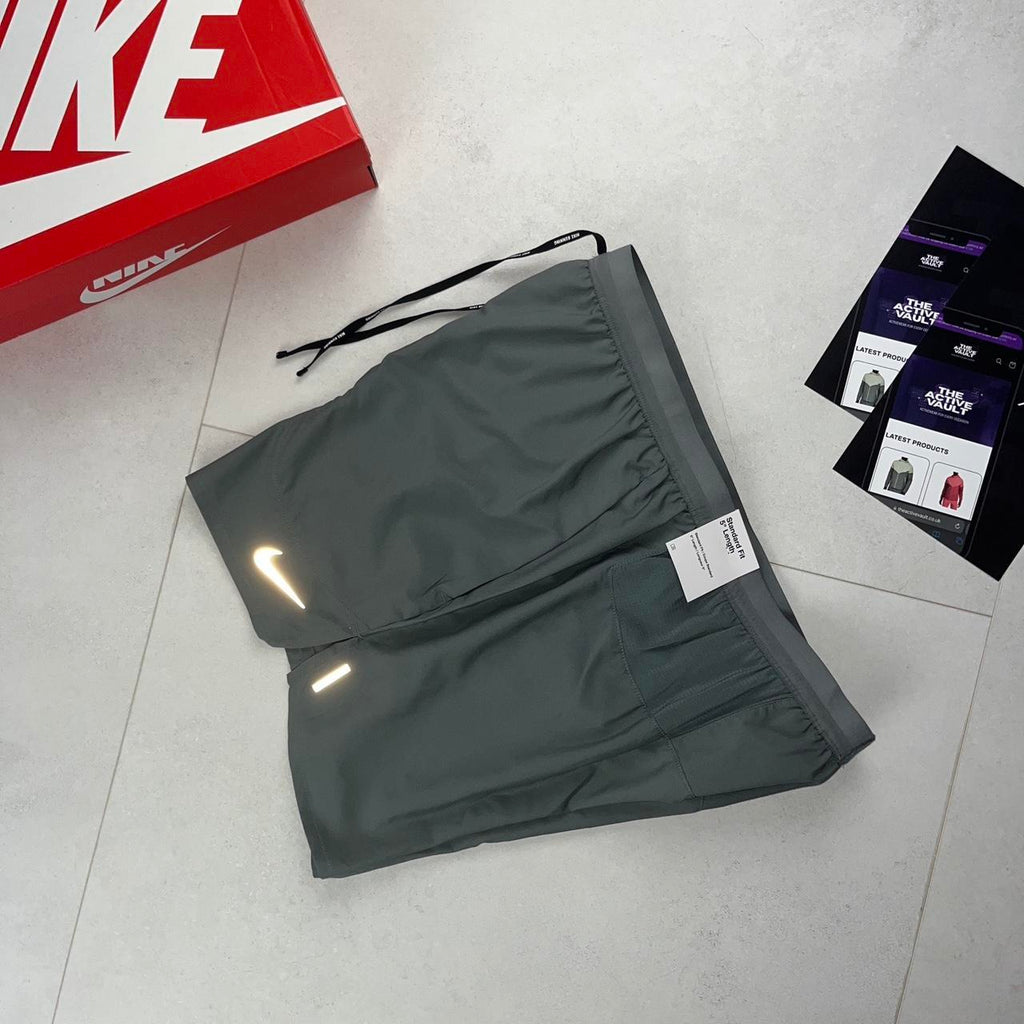 Nike Running Flex Stride 5 Inch Shorts - Smoke Grey - Active Vault