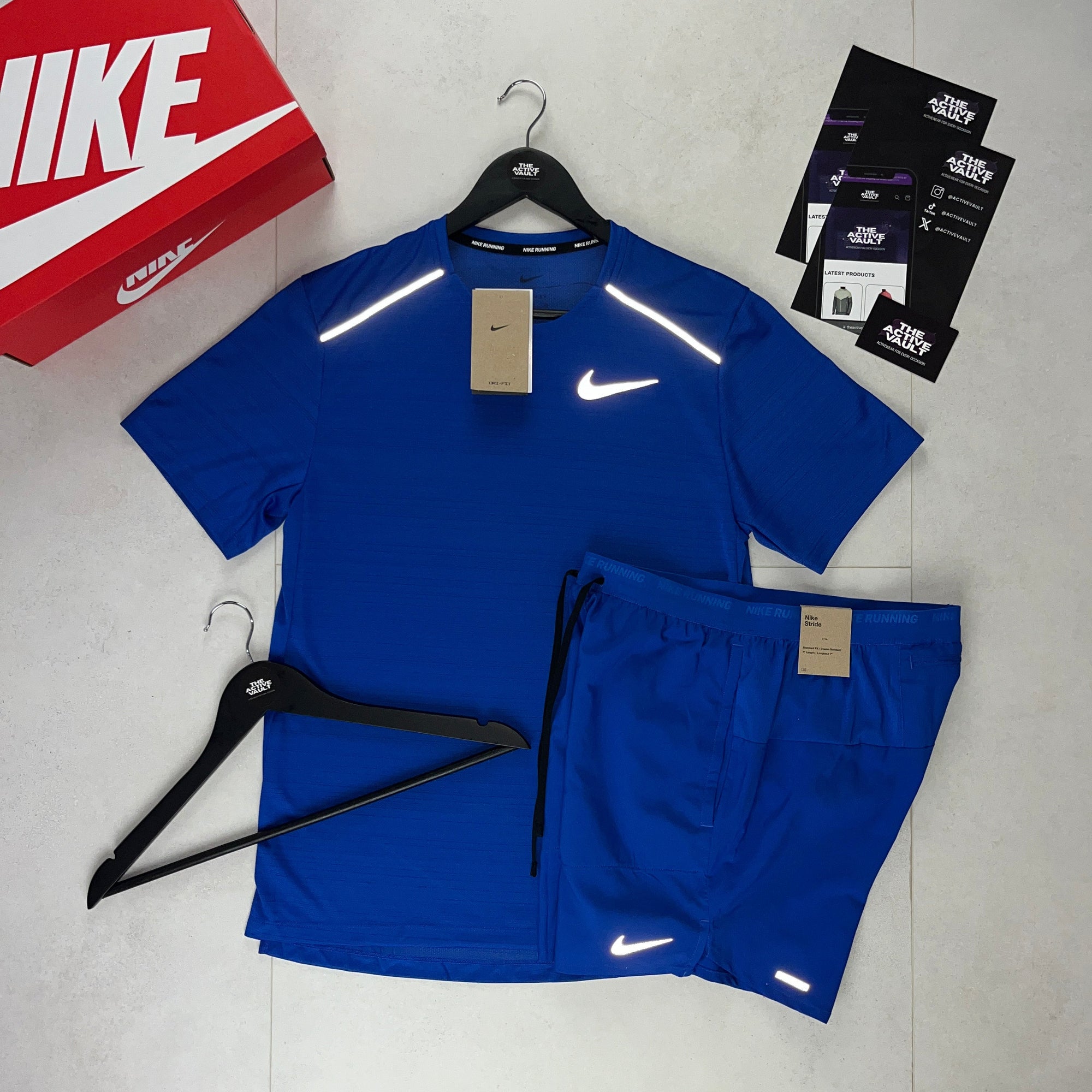 Nike 1.0 Miler and Flex Stride Shorts Set - Royal Blue / Royal Blue - Active Vault