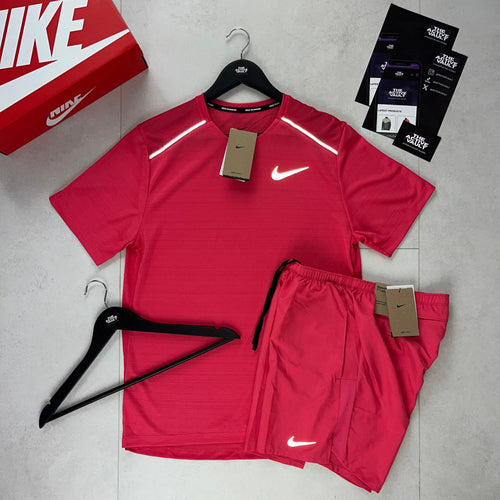 Nike 1.0 Miler and Challenger Shorts Set - Aster Pink / Aster Pink - Active Vault