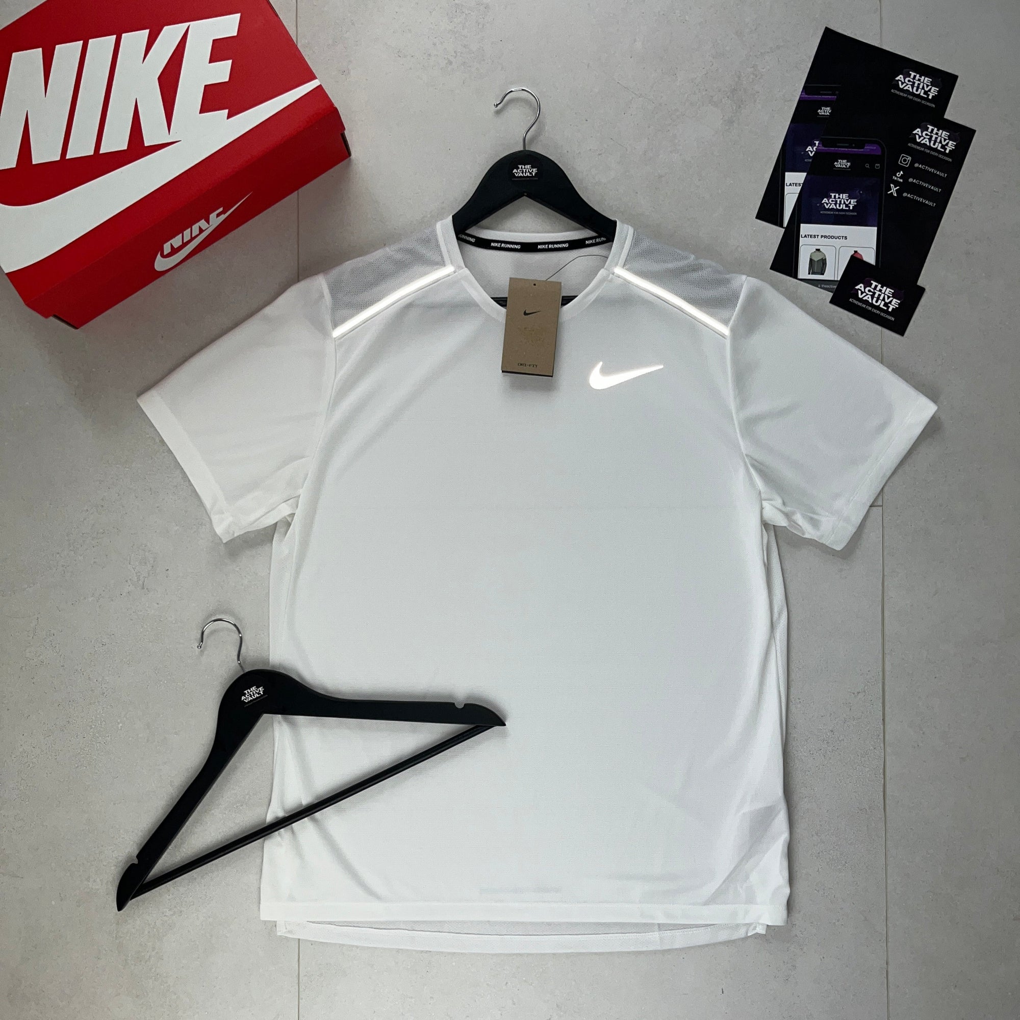 Nike 1.0 Miler T-Shirt - White - Active Vault