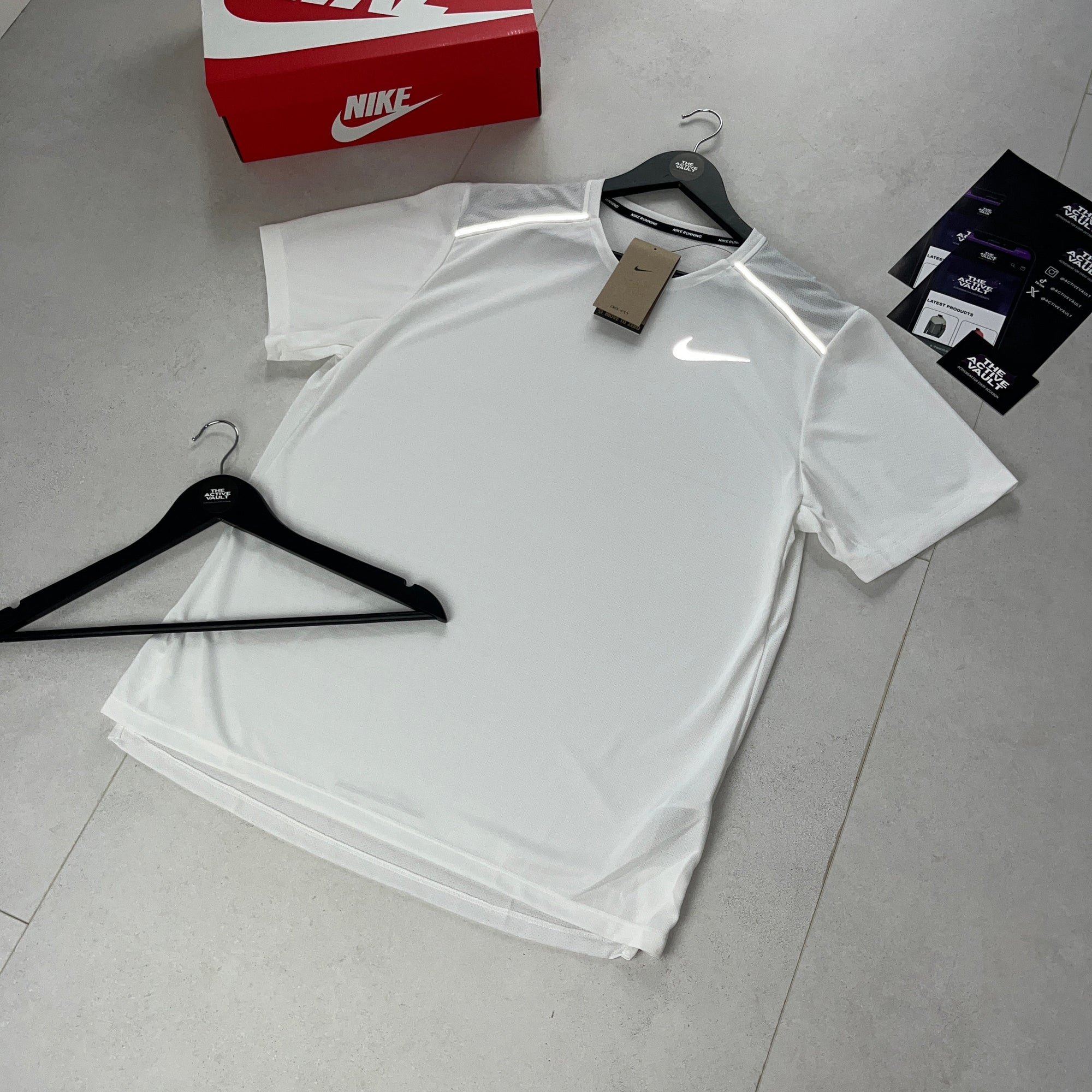 Nike 1.0 Miler T-Shirt - White - Active Vault