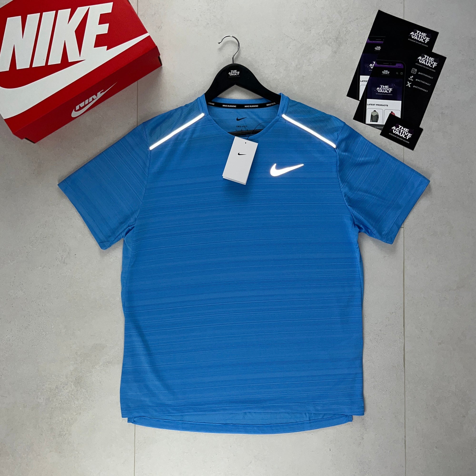 Nike 1.0 Miler T-Shirt - University Blue - Active Vault