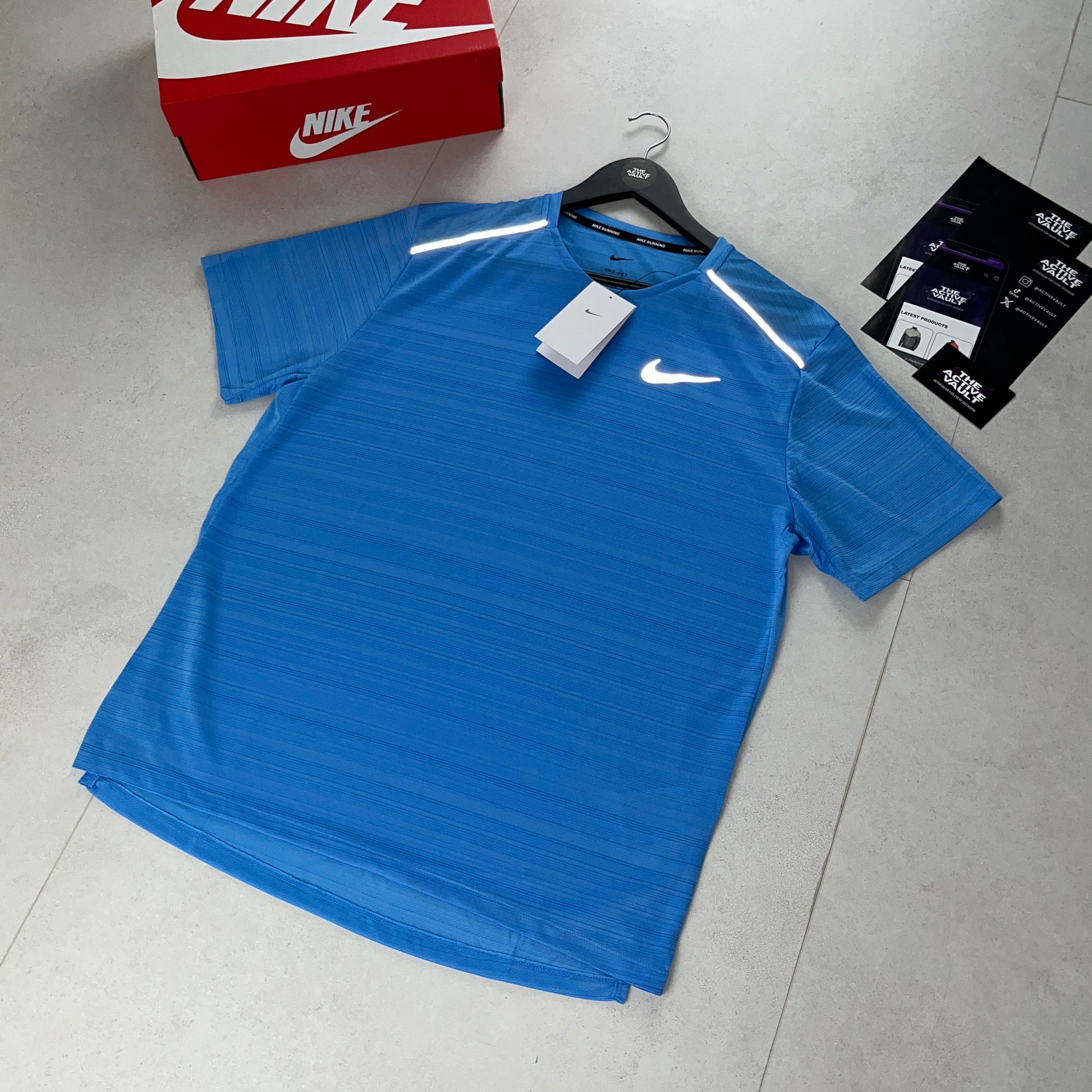 Nike 1.0 Miler T-Shirt - University Blue - Active Vault