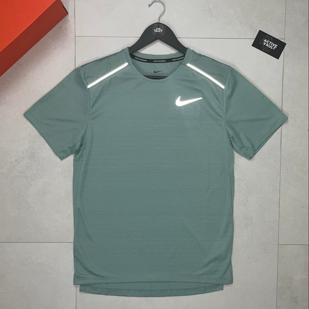 Nike Miler 1.0 T-Shirt - Mineral Green - Active Vault