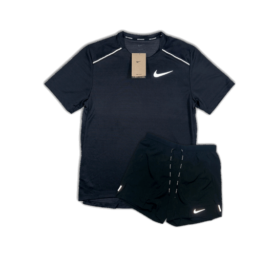 Nike 1.0 Miler and Flex Stride Shorts Set - Black/Black