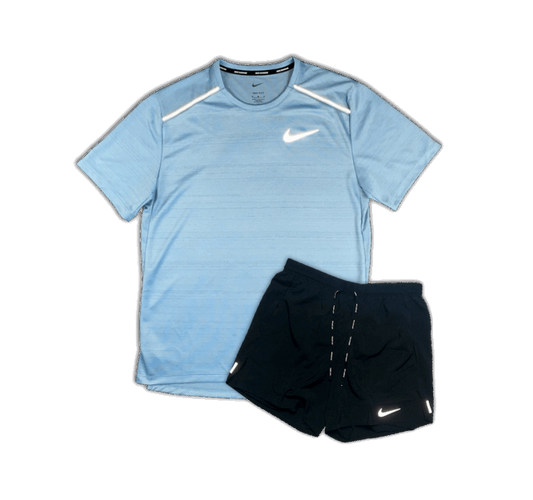 Nike 1.0 Miler and Flex Stride Shorts Set - Worn Blue/Black