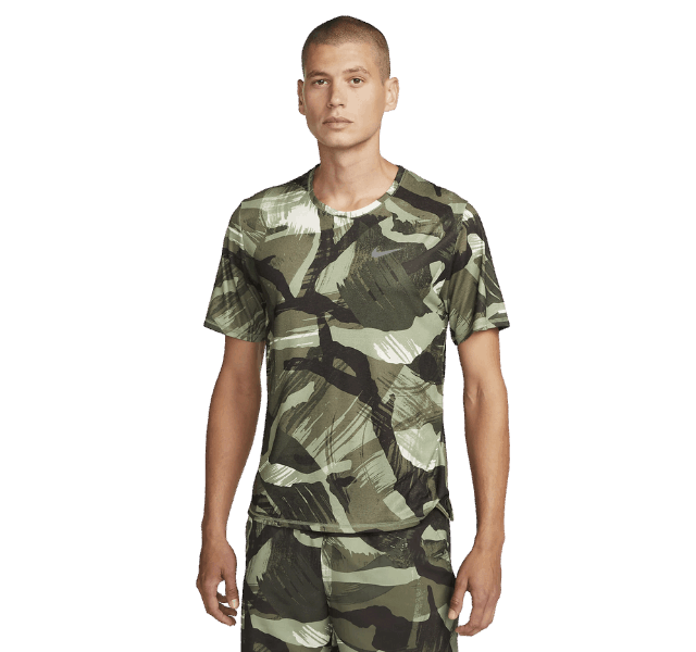 Nike Dri-FIT Miler 2.0 T-Shirt - Green Camo - Active Vault