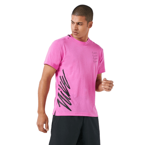 Nike Dri-FIT Wild Run T-Shirt - Hot Pink Fuchsia - Active Vault