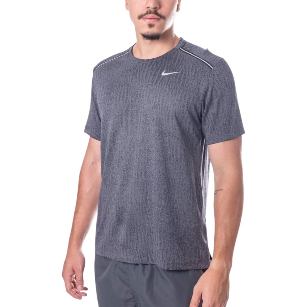Nike Jacquard Miler 1.0 T-Shirt - Iron Grey - Active Vault