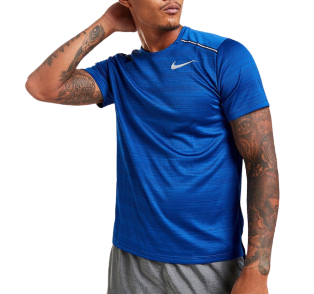 Nike Miler 1.0 T-Shirt and Brief Lined 5" Run Division Shorts Set - Royal Blue - Active Vault