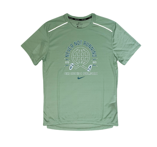 Nike "Never Not Running" Miler 1.0 T-Shirt - Mint Green - Active Vault