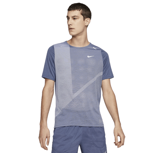 Nike Rise 365 Velocity Research Short Sleeve Running T-Shirt - Diffused Blue - Active Vault