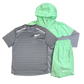 Nike Miler T-Shirt - Windrunner - Challenger Shorts Outfit - Vapour Green/Grey - Active Vault