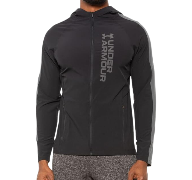 Under Armour "Out Run The Storm" Running Jacket - Black/Grey