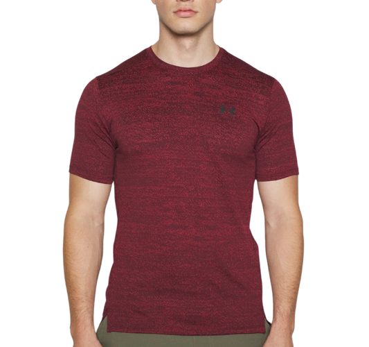 Under Armour Tech Vent Jacquard T-Shirt - Dark Maroon - Active Vault