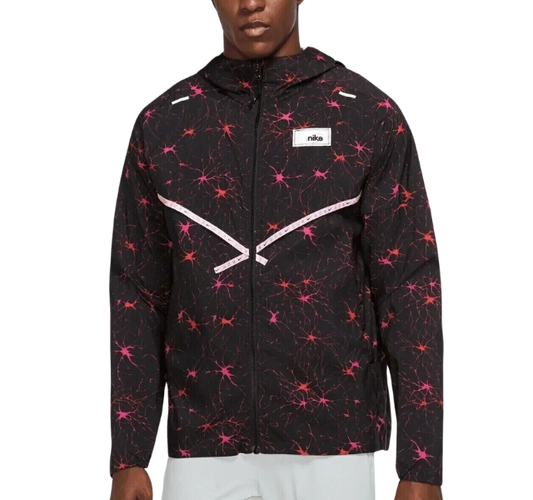 Nike D.Y.E UV Windrunner Running Jacket - Black/Pink - Active Vault